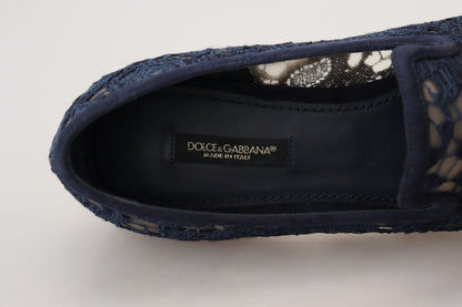 Dolce & Gabbana Elegant Blue Loafers Flats - Summer Chic