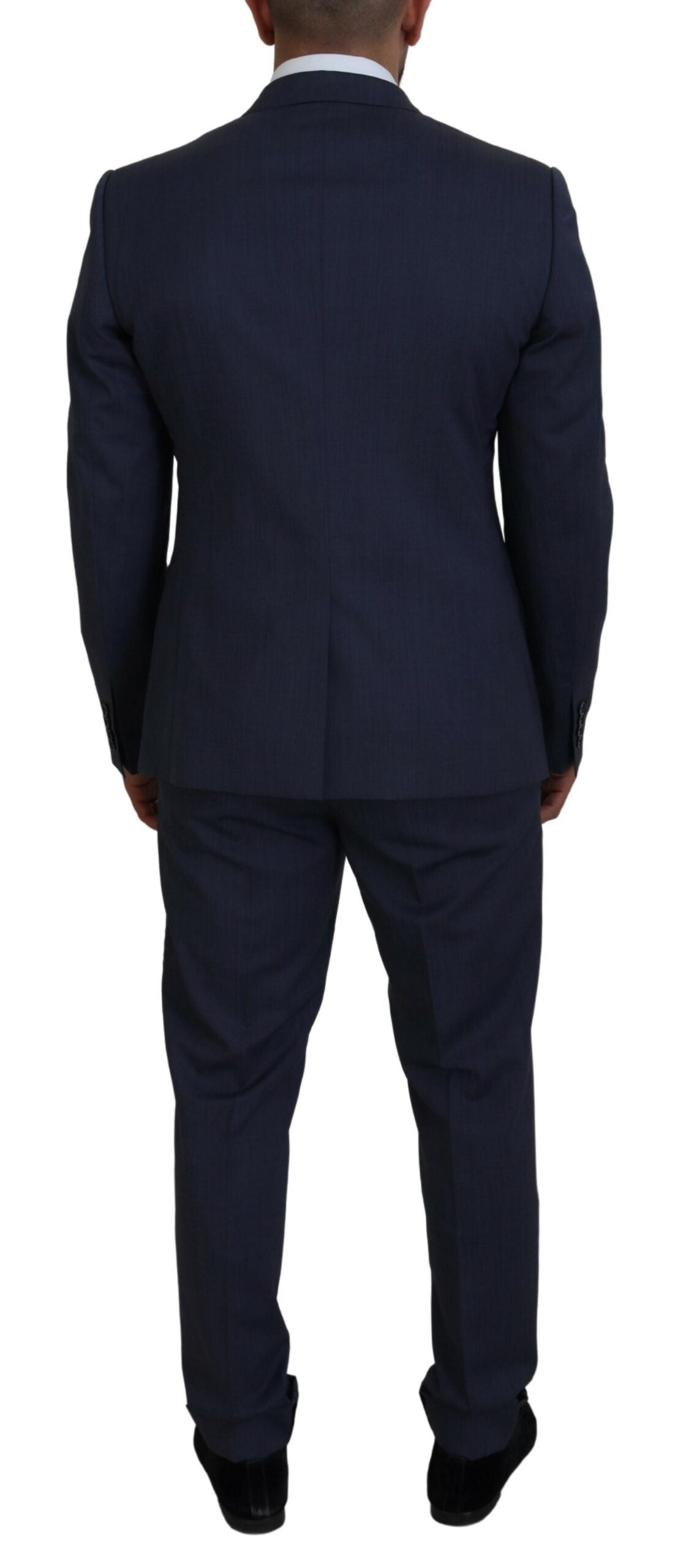 Dolce & Gabbana Blue Wool MARTINI 2 Piece Slim Fit Suit