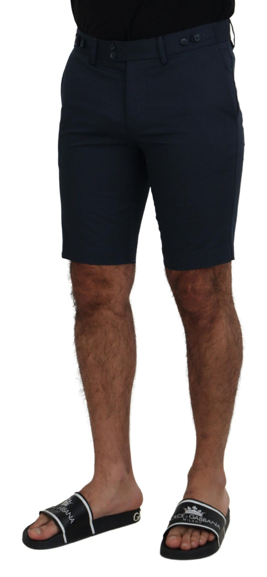 Dolce & Gabbana Blue Bermuda Low Waist Men Shorts