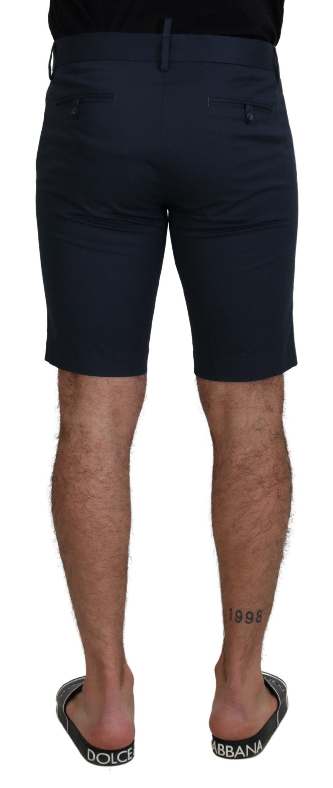 Dolce & Gabbana Blue Bermuda Low Waist Men Shorts