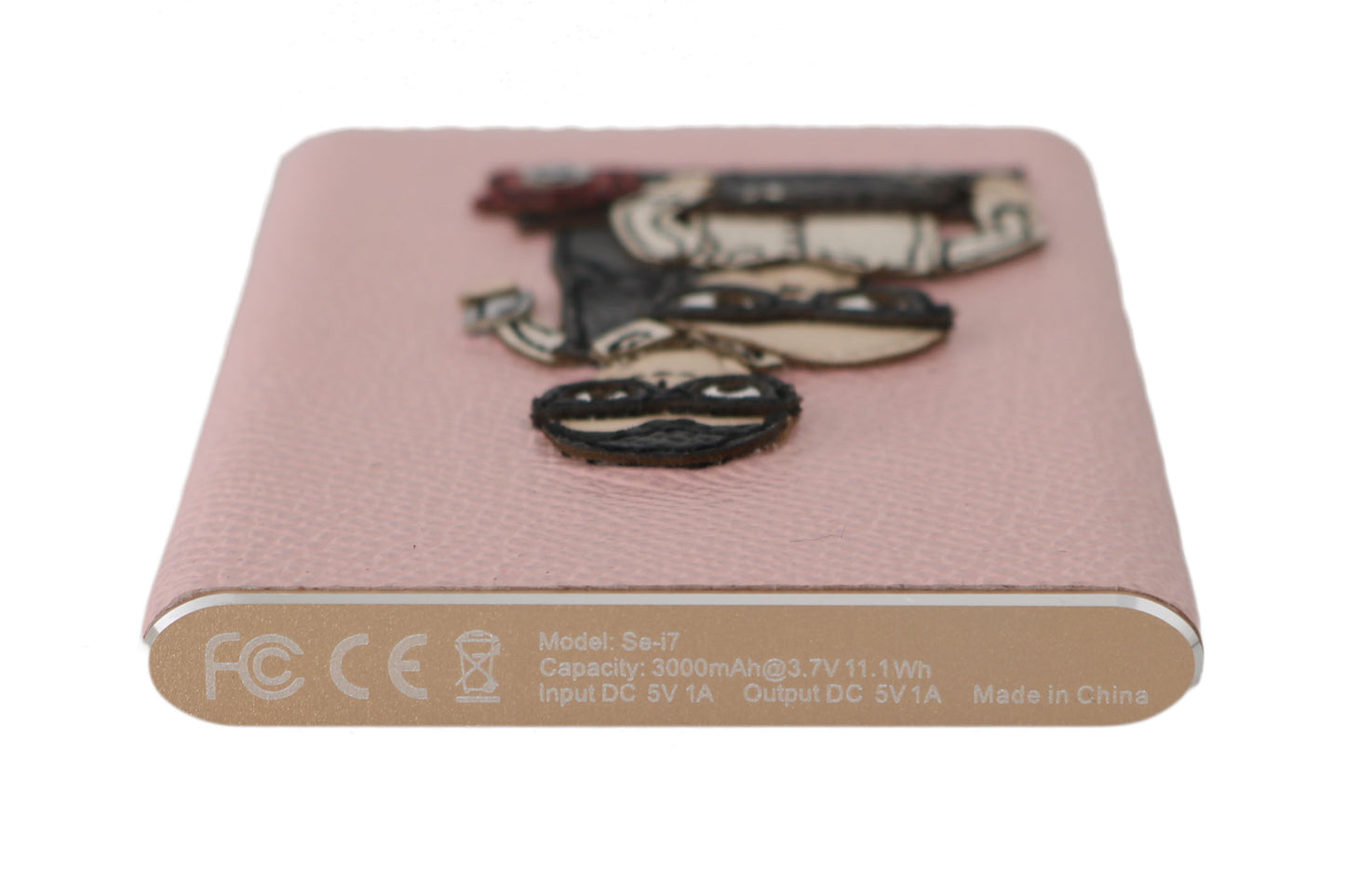 Dolce & Gabbana Chic Pink Leather Power Bank