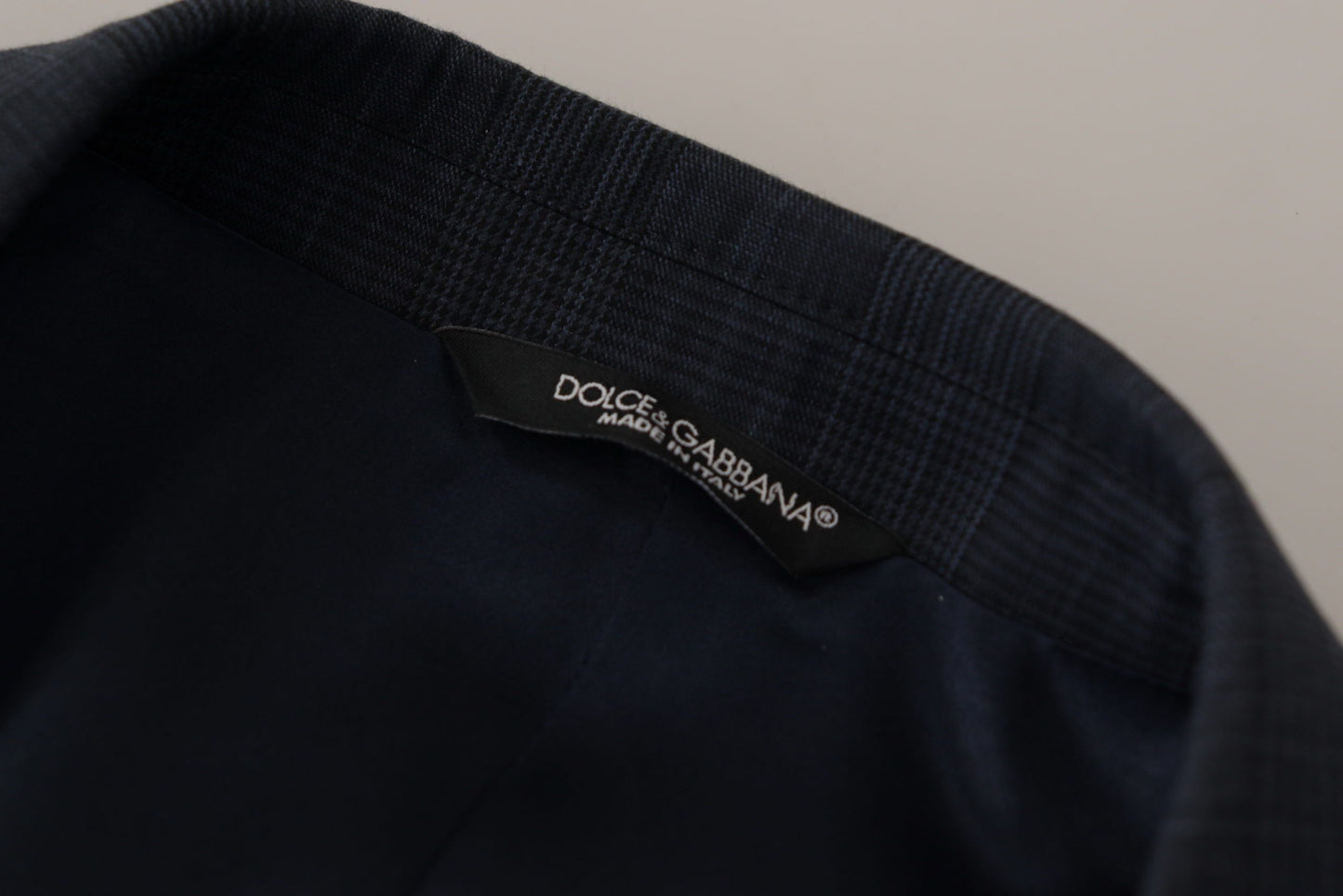 Dolce & Gabbana Elegant Dark Blue Cotton Three Piece Martini Suit