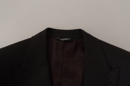 Dolce & Gabbana Elegant Slim Black Wool Blazer Jacket