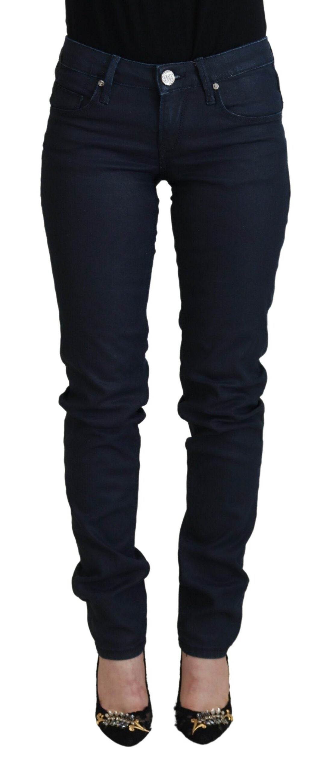 Acht Chic Low Waist Skinny Jeans in Blue