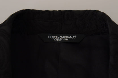 Dolce & Gabbana Glittering Black Martini Suit Set