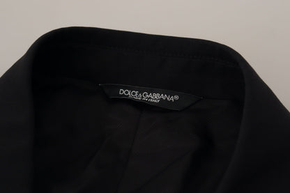 Dolce & Gabbana Elegant Black Three Piece Wool Suit