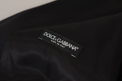 Dolce & Gabbana Elegant Black Three Piece Wool Suit