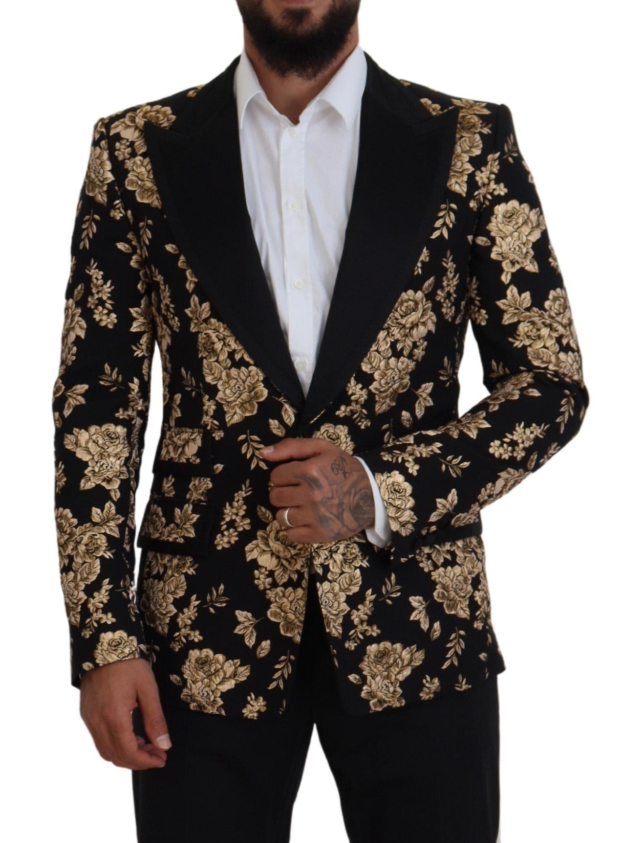 Dolce & Gabbana Floral Embroidered Evening Blazer