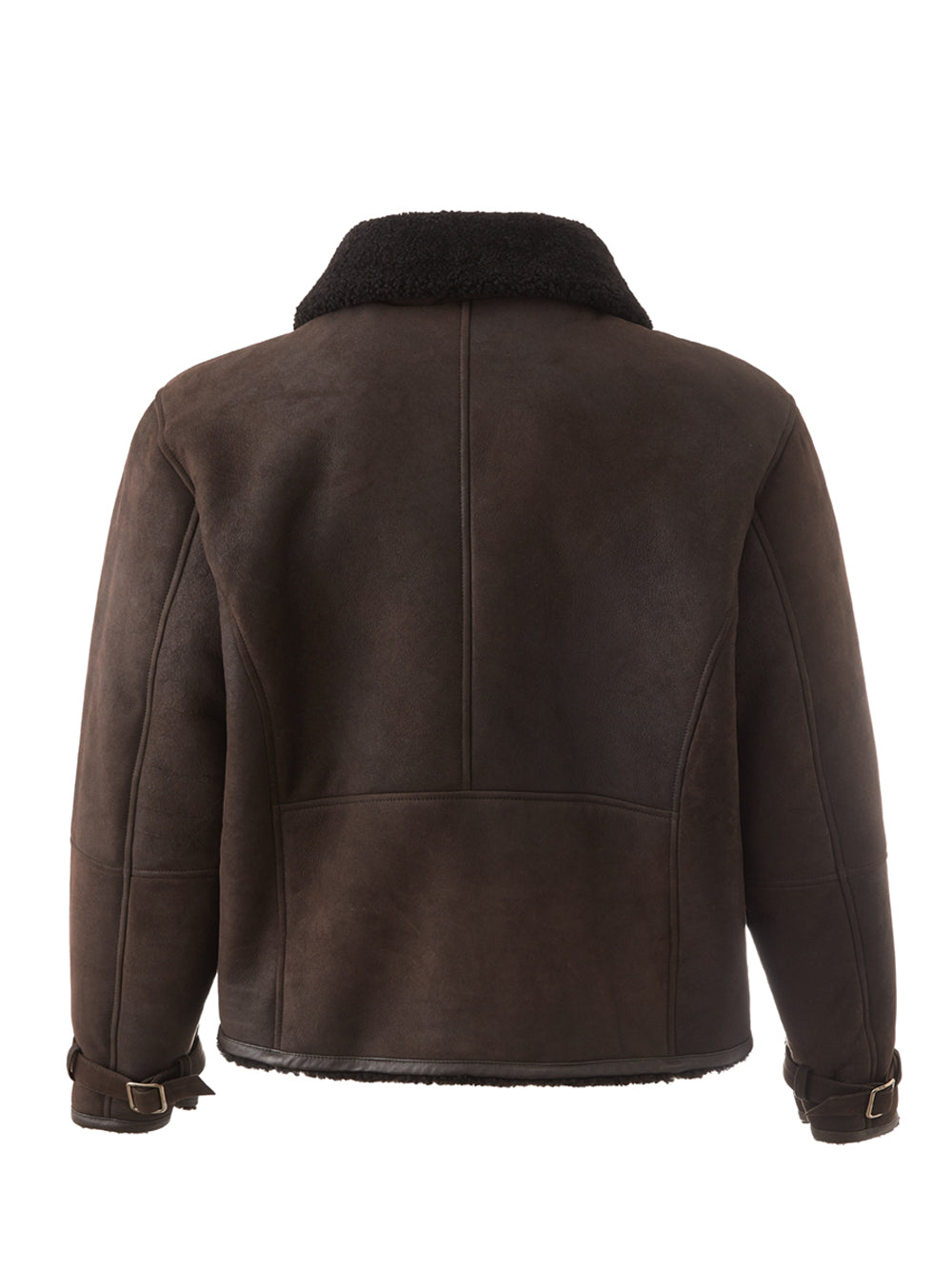 Lardini Elegant Italian Leather Sheepskin Jacket