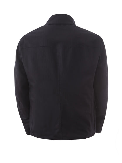 Lardini Reversible Wool Jacket with Zip Closure