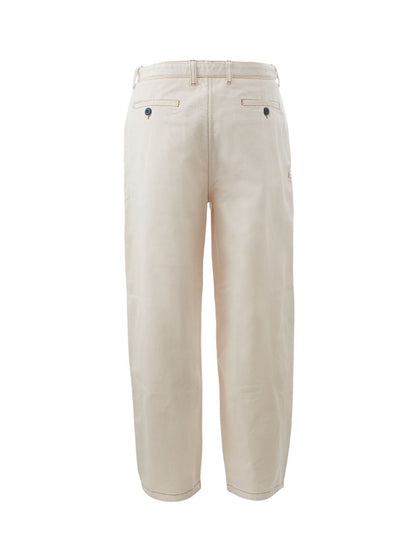 Emporio Armani Chic Ivory Loose Fit Denim Pants