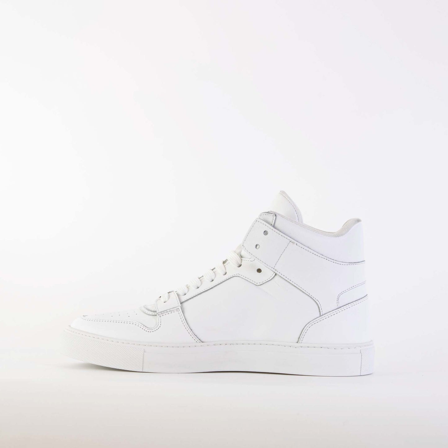 Roberto Cavalli White Suede High-Top Sneakers