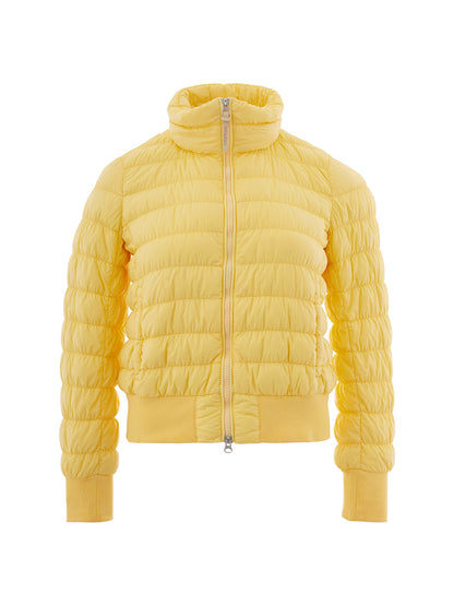 Woolrich Chic Yellow Quilted Bomber Jacket