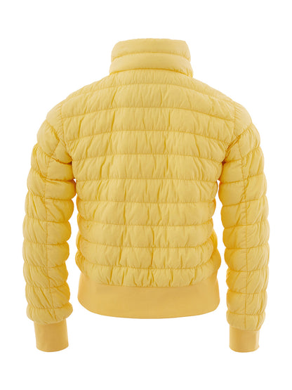 Woolrich Chic Yellow Quilted Bomber Jacket