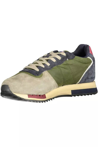 Blauer Sleek Green Lace-Up Sports Sneakers