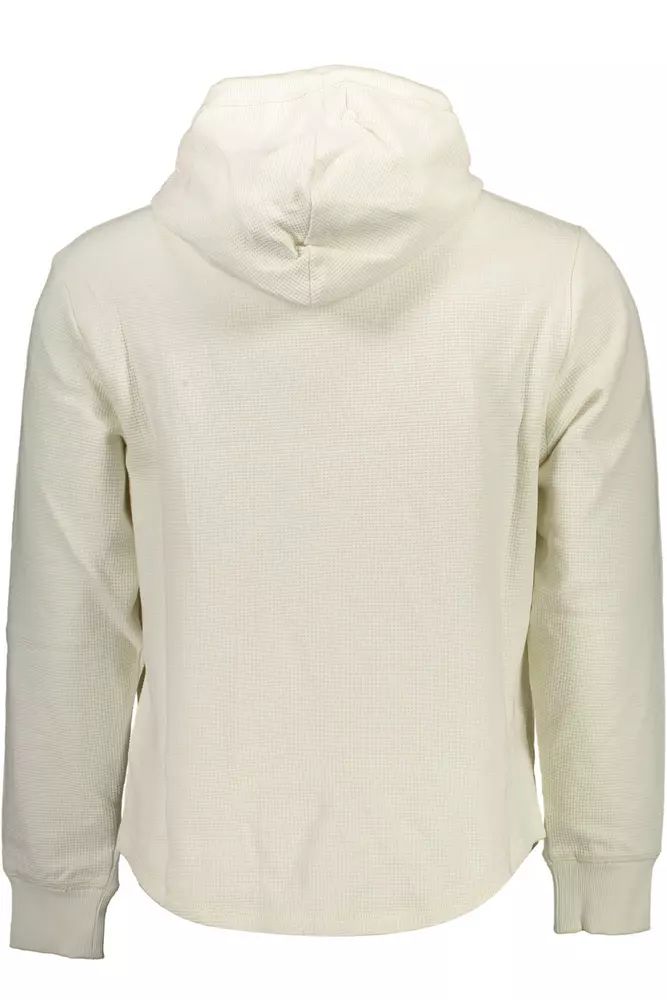 Calvin Klein Elegant White Hooded Sweater