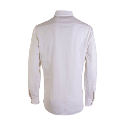 Lardini Elegant White Cotton Classic Shirt