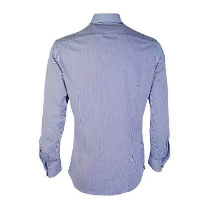 Lardini Elegant Light Blue Striped Gentleman's Shirt