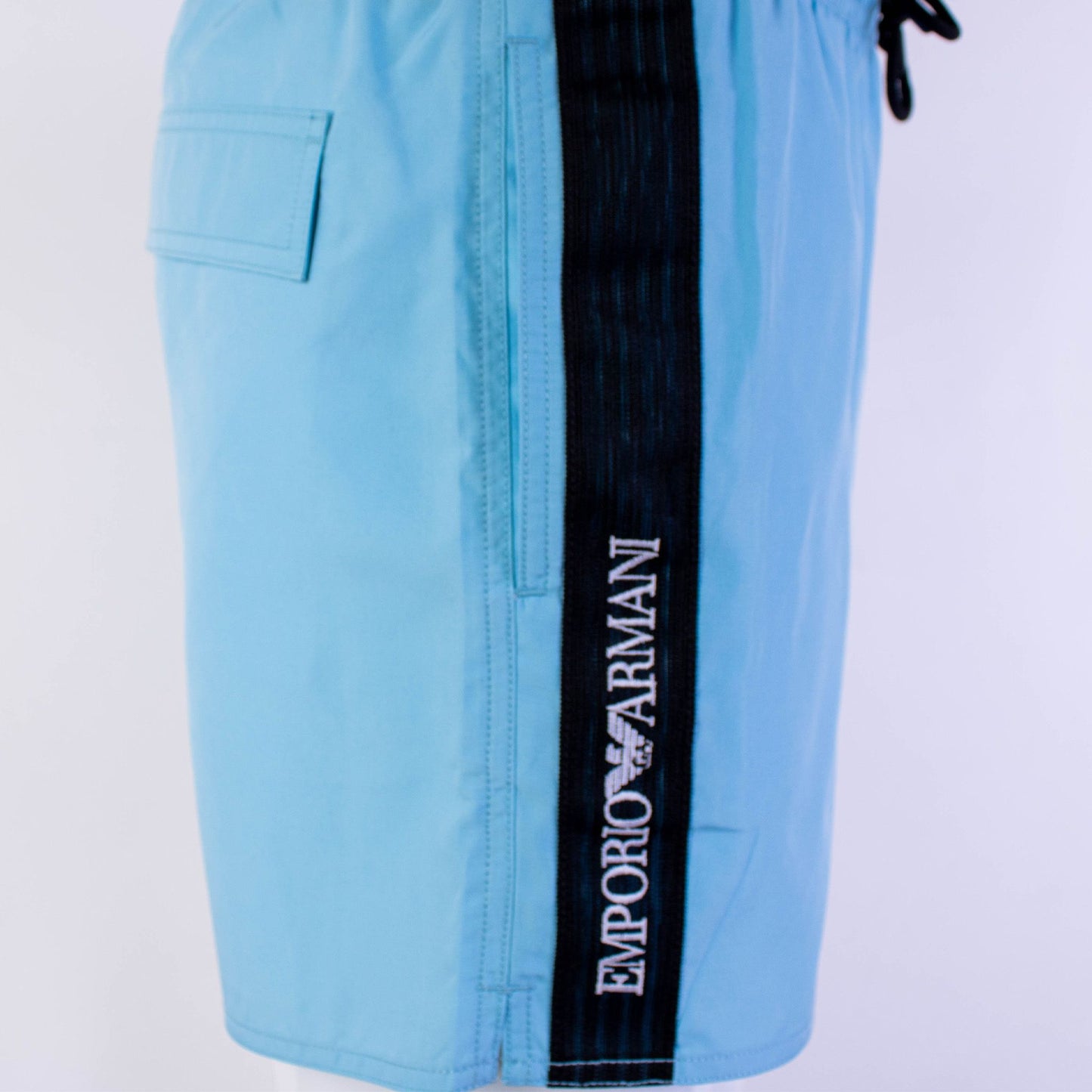 Emporio Armani Turquoise Drawstring Swim Shorts