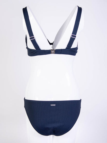 Emporio Armani Chic Blue Triangle Padded Bikini Set