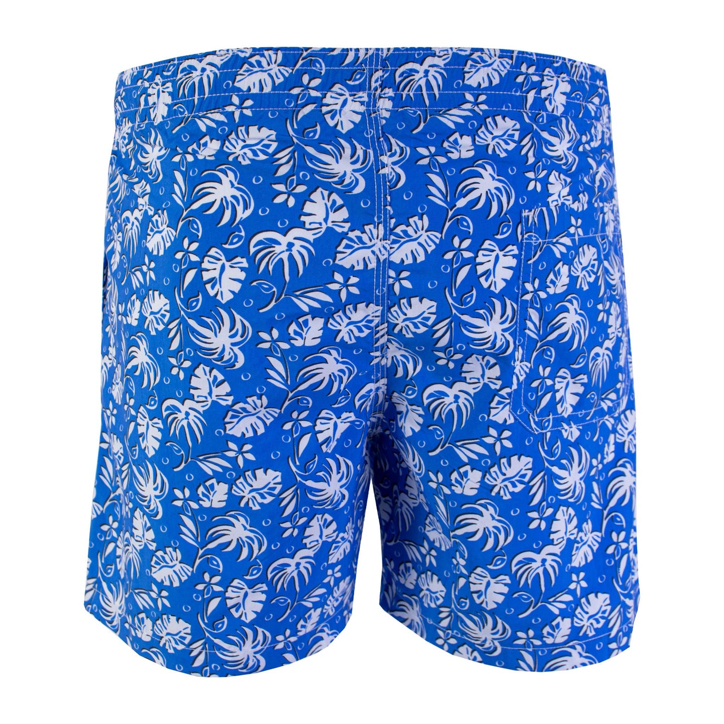 Malo Elegant Blue Leaf Print Swim Shorts