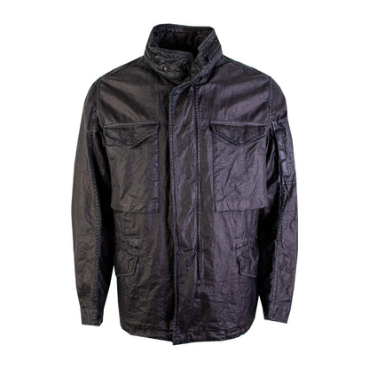 C.P. Company Sleek Black Tech Fabric Overshirt Jacket