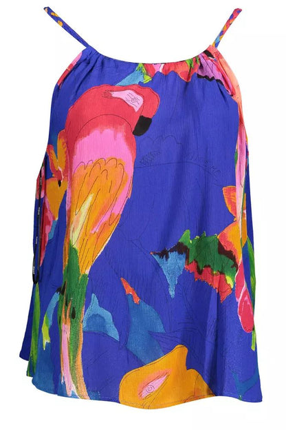 Desigual Vibrant Printed Viscose Tank Top