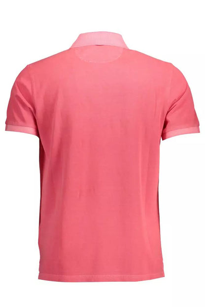 Gant Chic Pink Cotton Polo with Contrasting Details