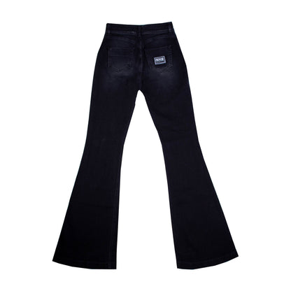 Versace Jeans Elegant High-Waist Flared Denim Jeans