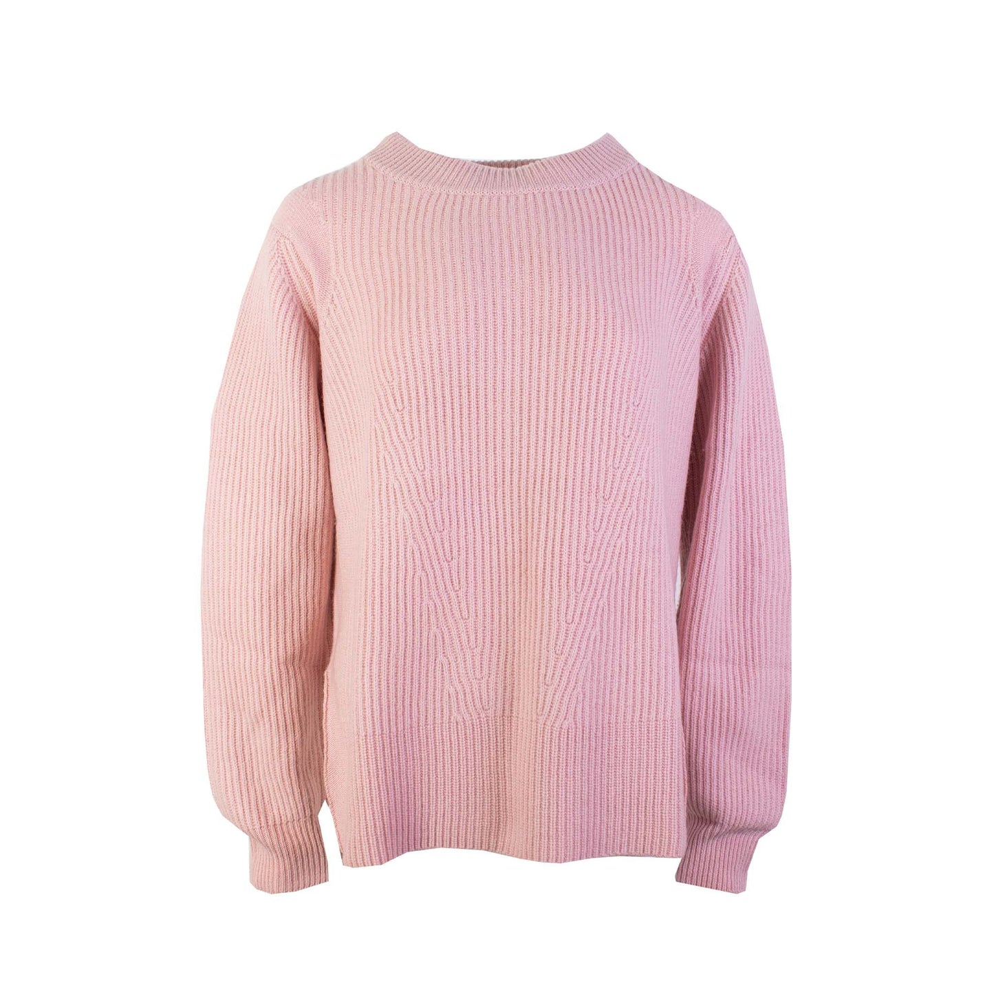 Malo Chic Pink Ribbed Cashmere Sweater