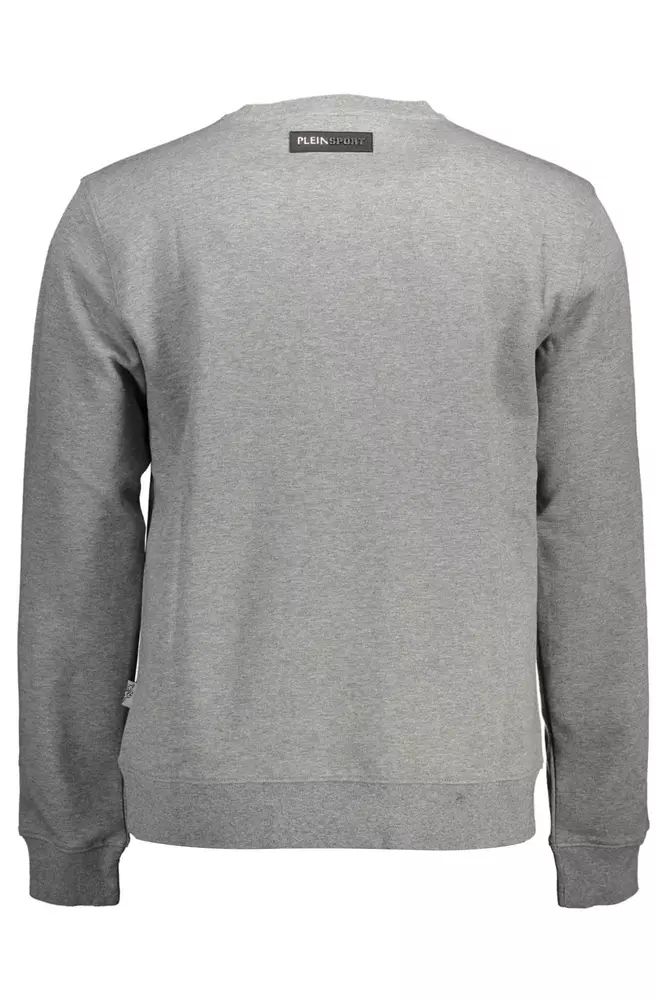 Plein Sport Sophisticated Gray Long-Sleeve Sweatshirt