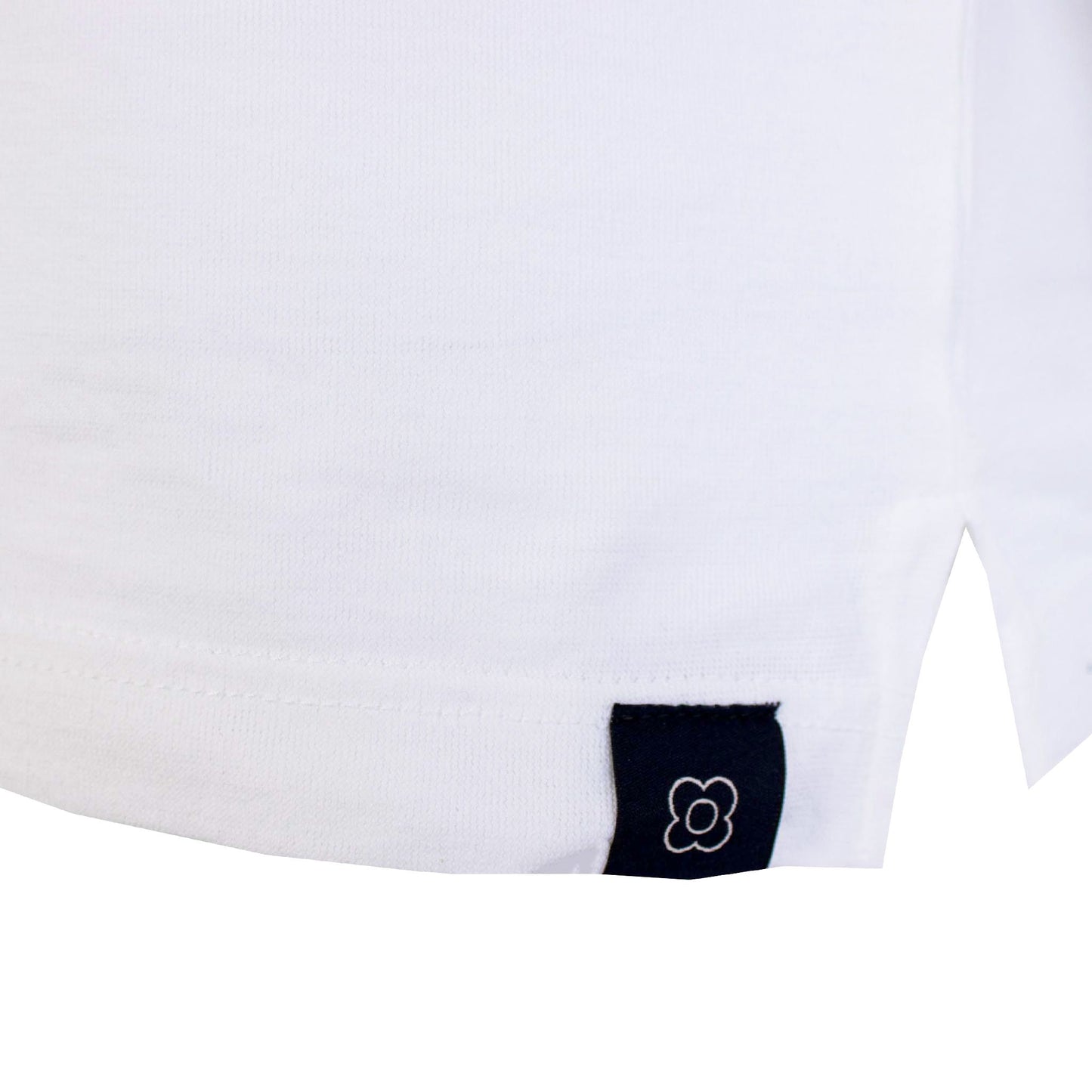 Lardini Elegant Knit-Effect White Polo Shirt