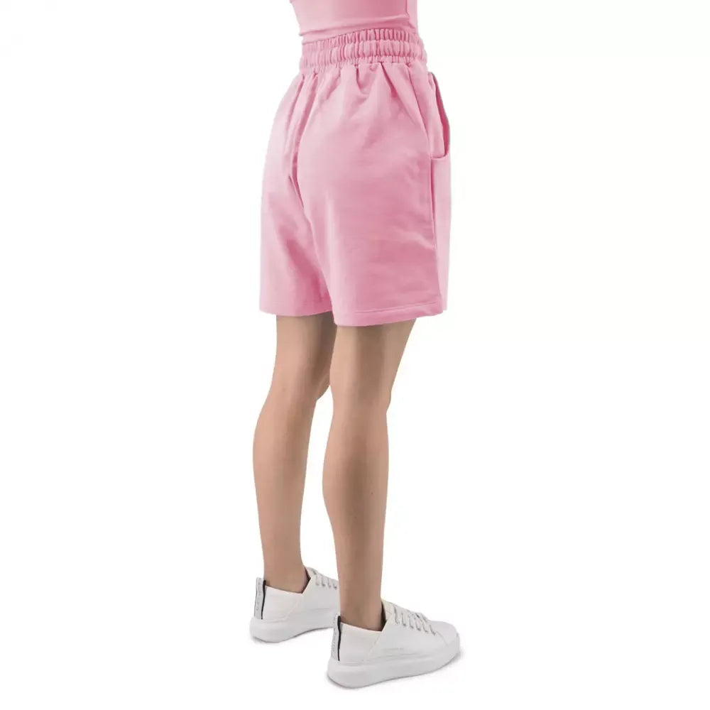 Hinnominate Chic Pink Drawstring Bermuda Shorts