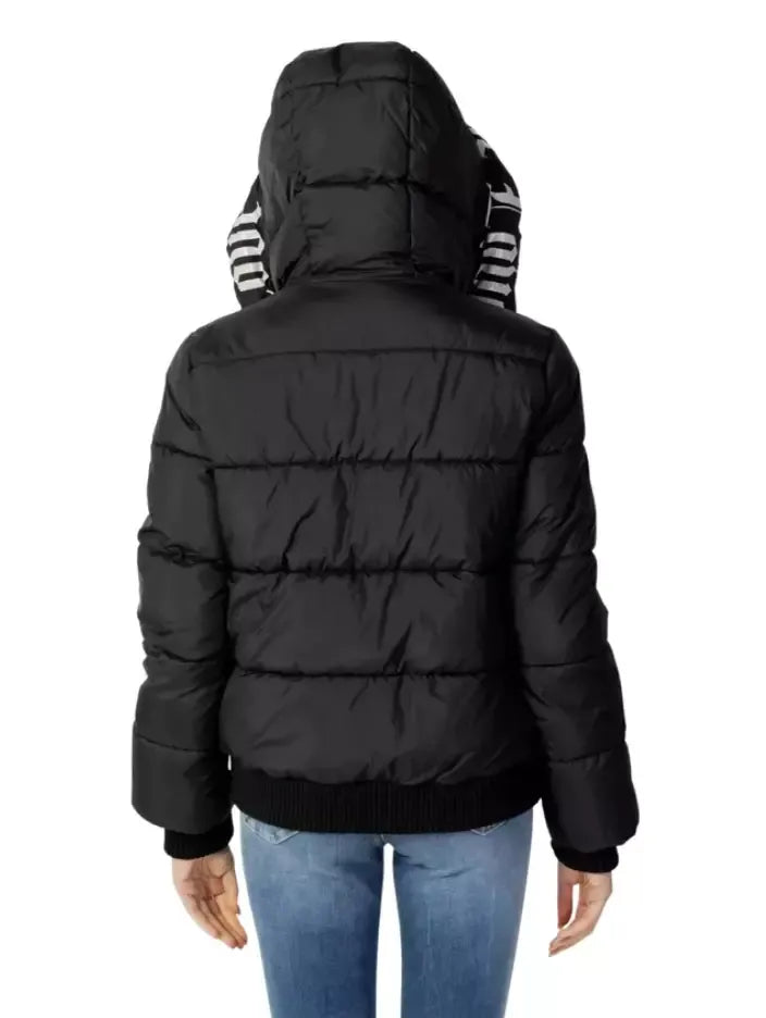 Love Moschino Chic Hooded Down Jacket with Signature Logo