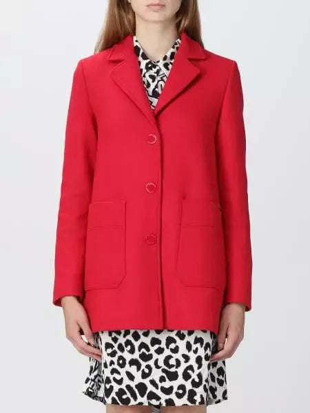 Love Moschino Chic Pink Wool Blend Jacket