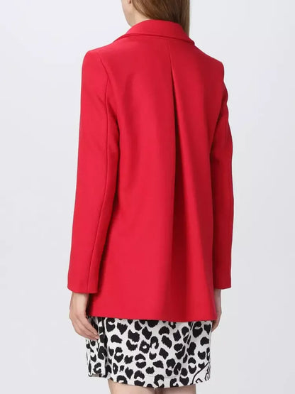 Love Moschino Chic Pink Wool Blend Jacket