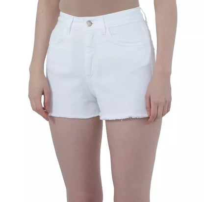 Comme Des Fuckdown Chic Raw Hem Logo Cotton Shorts