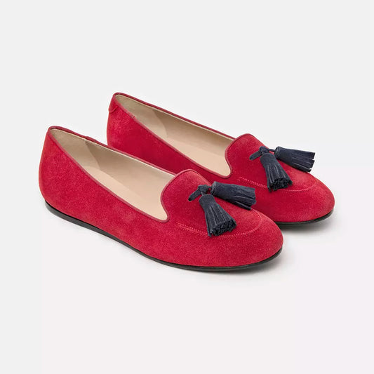 Charles Philip Elegant Suede Tasseled Moccasins