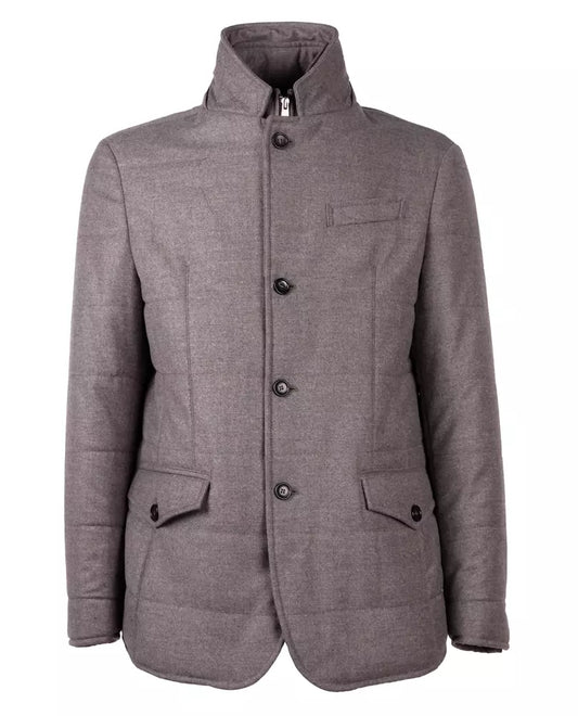 Made in Italy Elegant Wool Cashmere Men's Coat