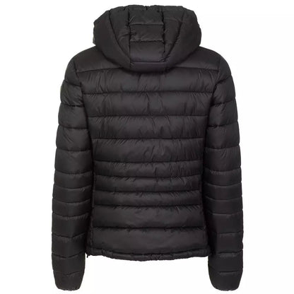 Fred Mello Chic Hooded Short Down Jacket in Black