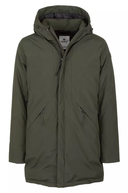 Fred Mello Chic Green Technical Fabric Jacket