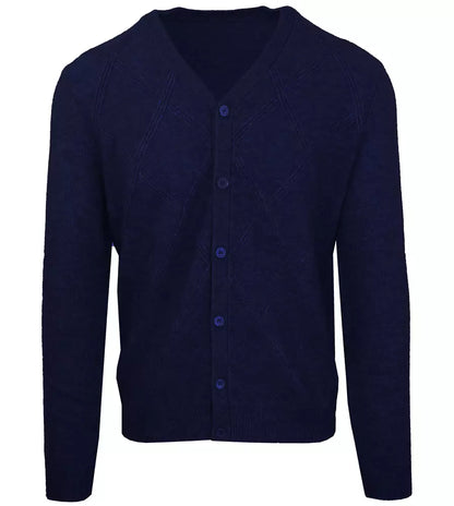 Malo Elegant Wool-Cashmere Men's V-Neck Cardigan