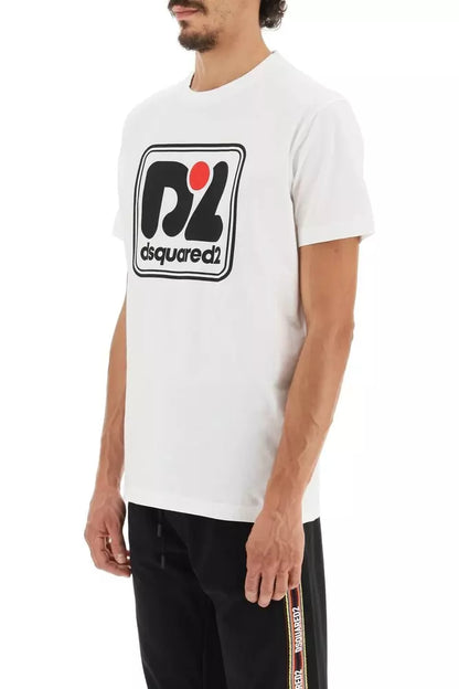 Dsquared² Chic White Crew Neck Cotton Tee