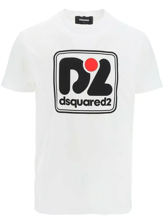 Dsquared² Chic White Crew Neck Cotton Tee