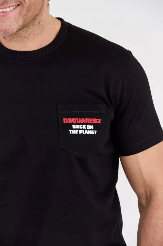 Dsquared² Chic Black Logo-Essence Cotton Tee