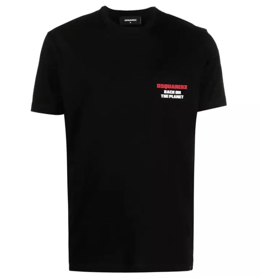 Dsquared² Chic Black Logo-Essence Cotton Tee