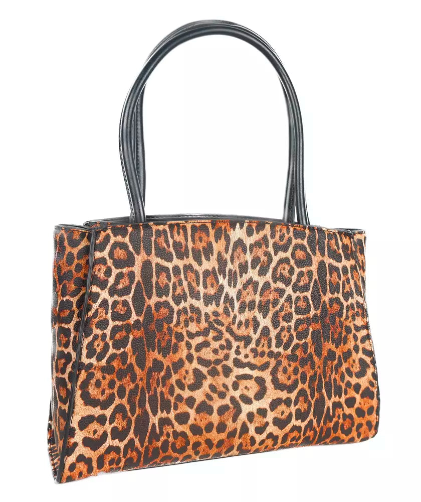 Plein Sport Leopard Print Shopper with Logo Accent