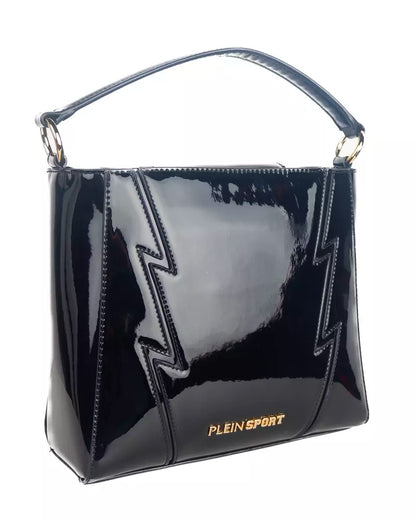Plein Sport Sleek Patent Effect Crossbody Bag