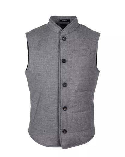 Made in Italy Elegant Wool-Cashmere Men's Vest