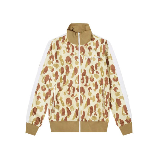 Palm Angels Camouflage Turtleneck Zip-up Jacket